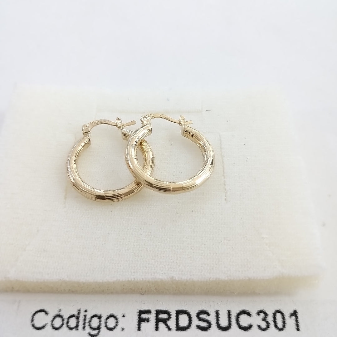ARETES ARRACADAS 14K 2.6 GR (NUEVO)