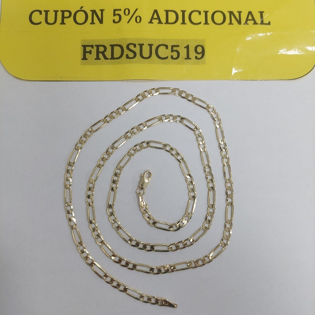 CADENA 3X1 14K 55 CM 7.2 GR (NUEVO)