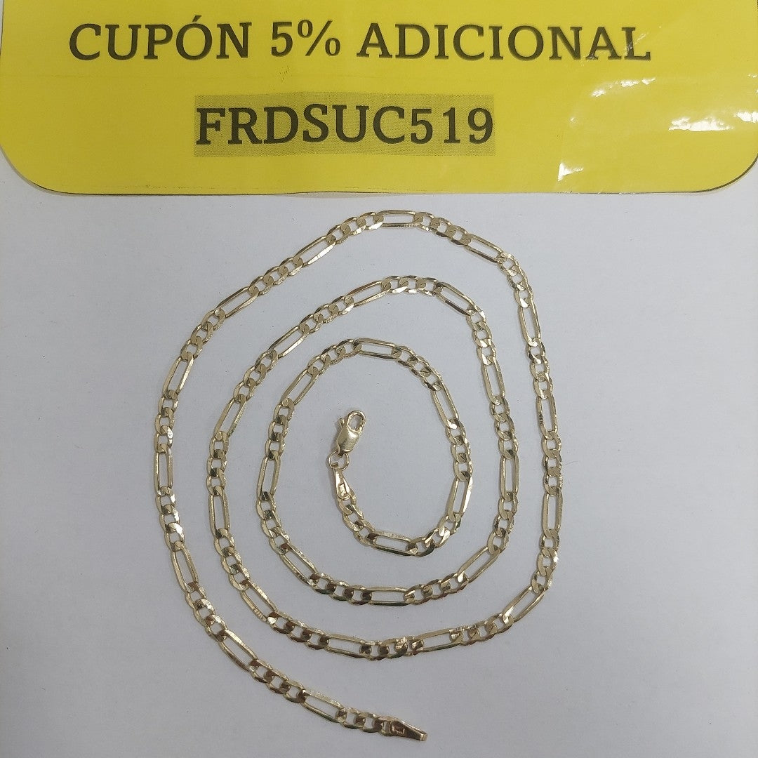 CADENA 3X1 14K 55 CM 7.2 GR (NUEVO)