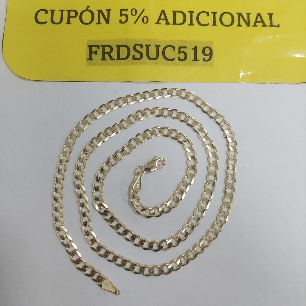 CADENA BARBADA 14K 55 CM 12.7 GR (NUEVO)