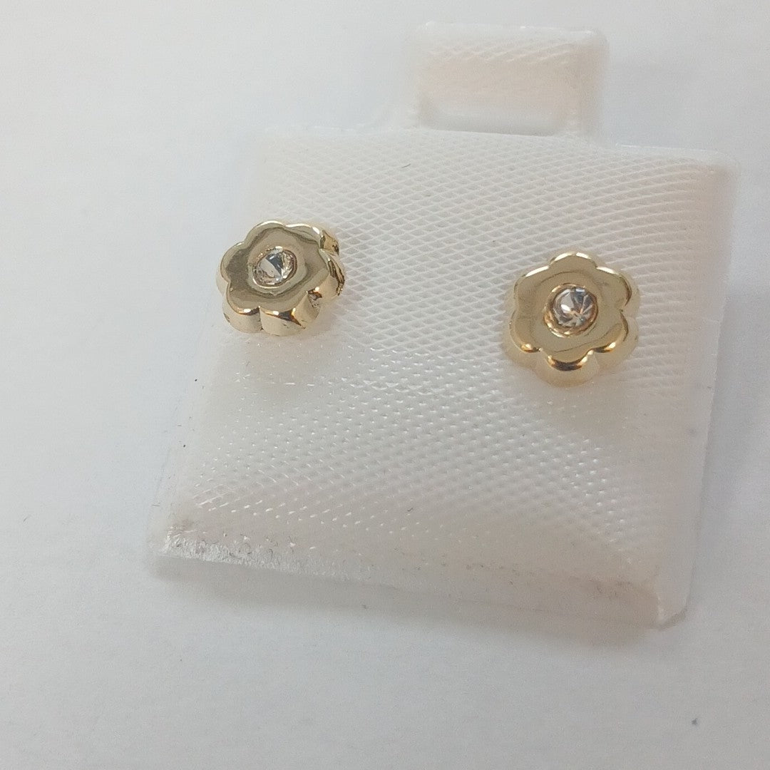 BROQUELES BROQUEL FIG FLOR C CIRCONIA 14K 0.2581 GR (NUEVO)