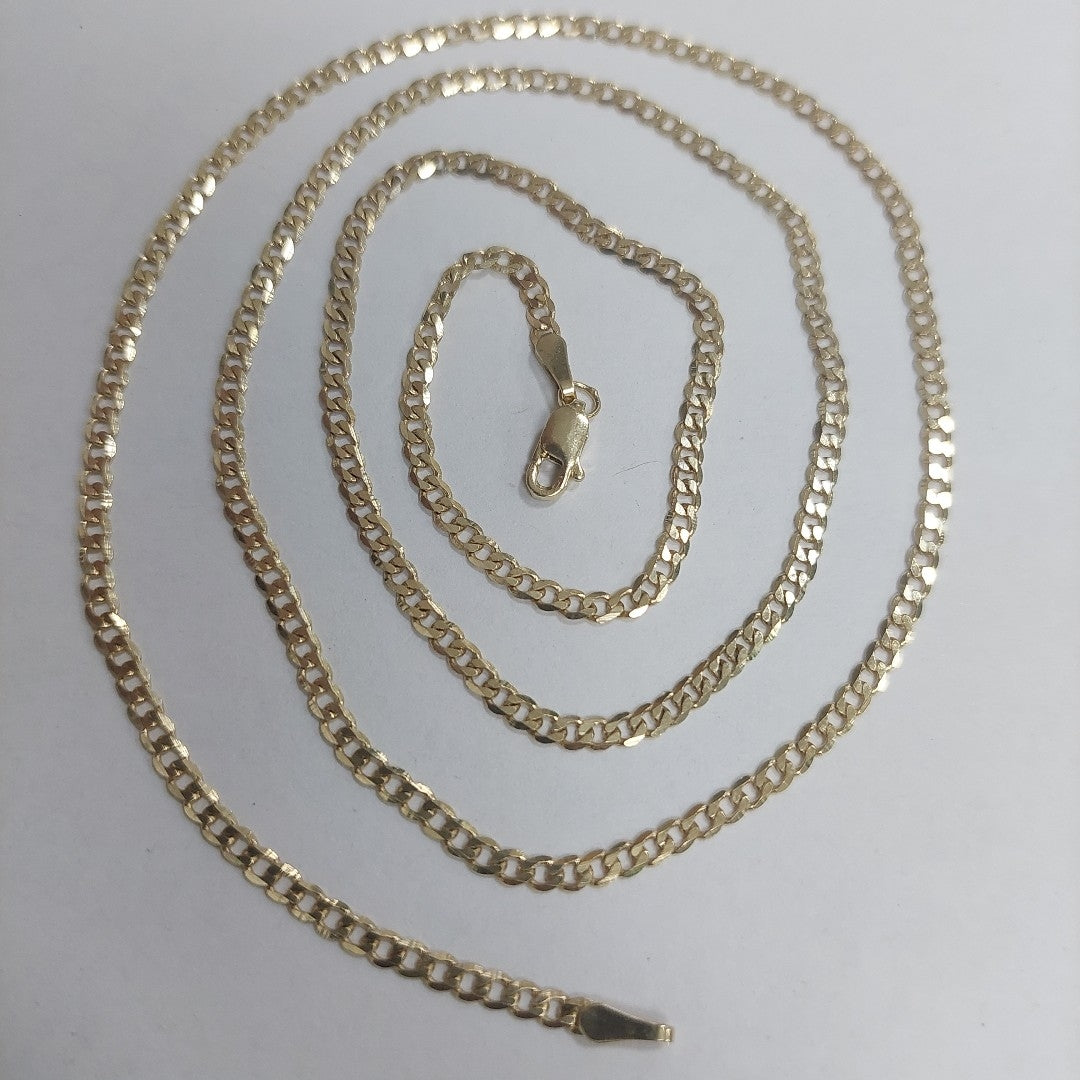 CADENA BARBADA 14K 55 CM 6 GR (NUEVO)