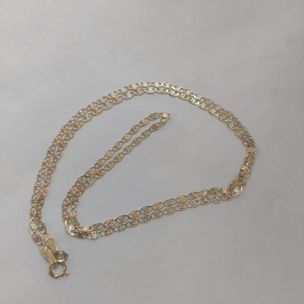 CADENAS TEJIDO GUCHI ORO 10K 55 CM 2.9 GR (NUEVO)