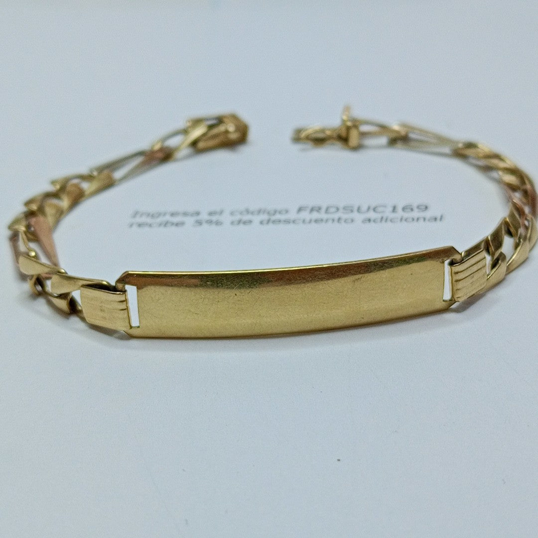 ESCLAVA ORO COMBINADO 14 K 9,80 GRMS (SEMINUEVO)