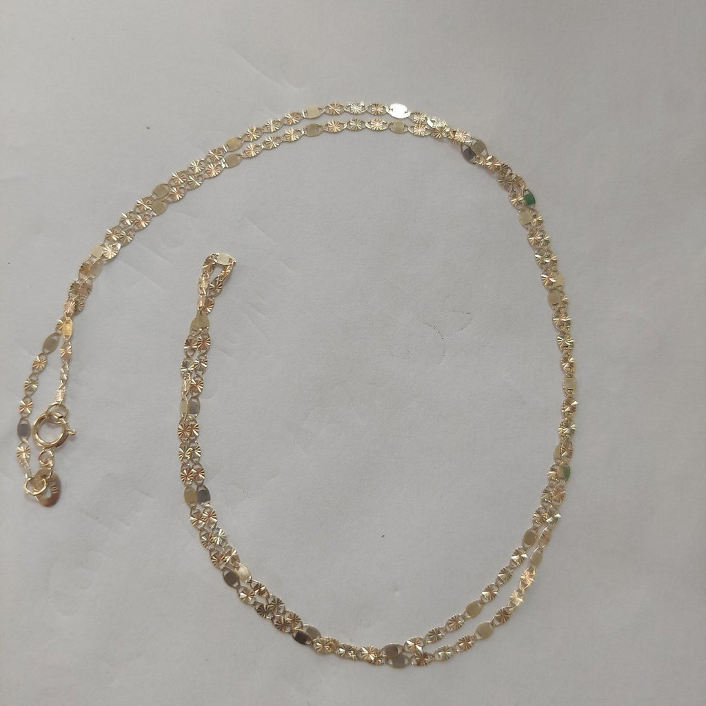CADENAS TEJIDO GUCHI ORO 10K 55 CM 1.7 GR (NUEVO)