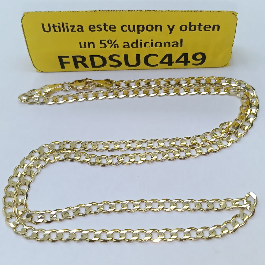 CADENA BARBADA 14K 55 CM 12.7 GR (NUEVO)