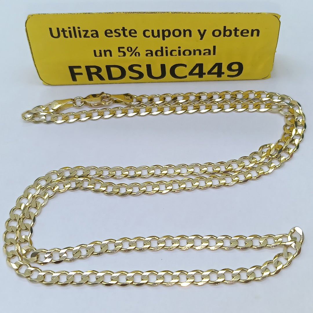 CADENA BARBADA 14K 55 CM 12.7 GR (NUEVO)