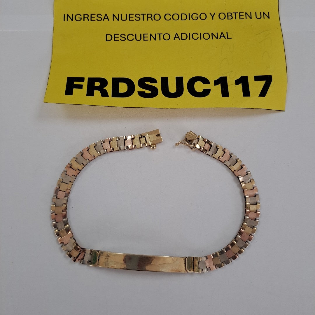ESCLAVA ORO COMBINADO 14 K 6,70 GRMS (SEMINUEVO)