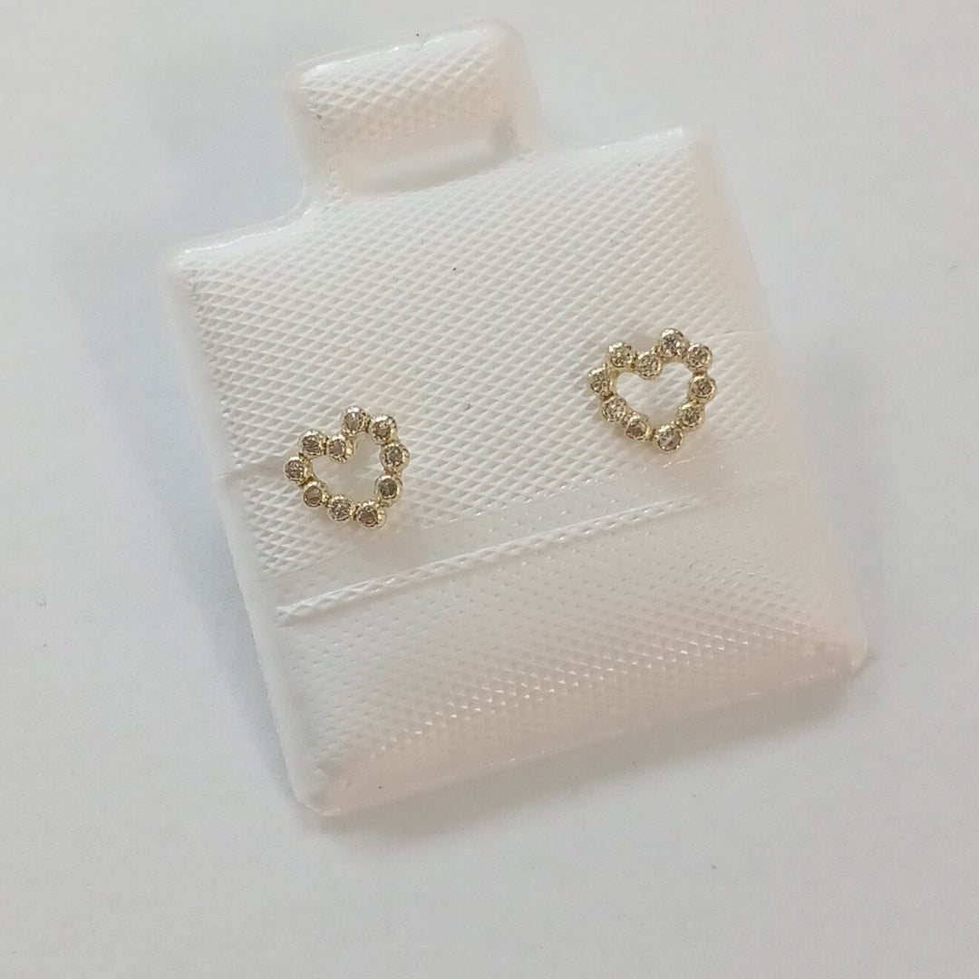 BROQUELES BROQUEL FIG CORAZON 14K 0.23 GR (NUEVO)