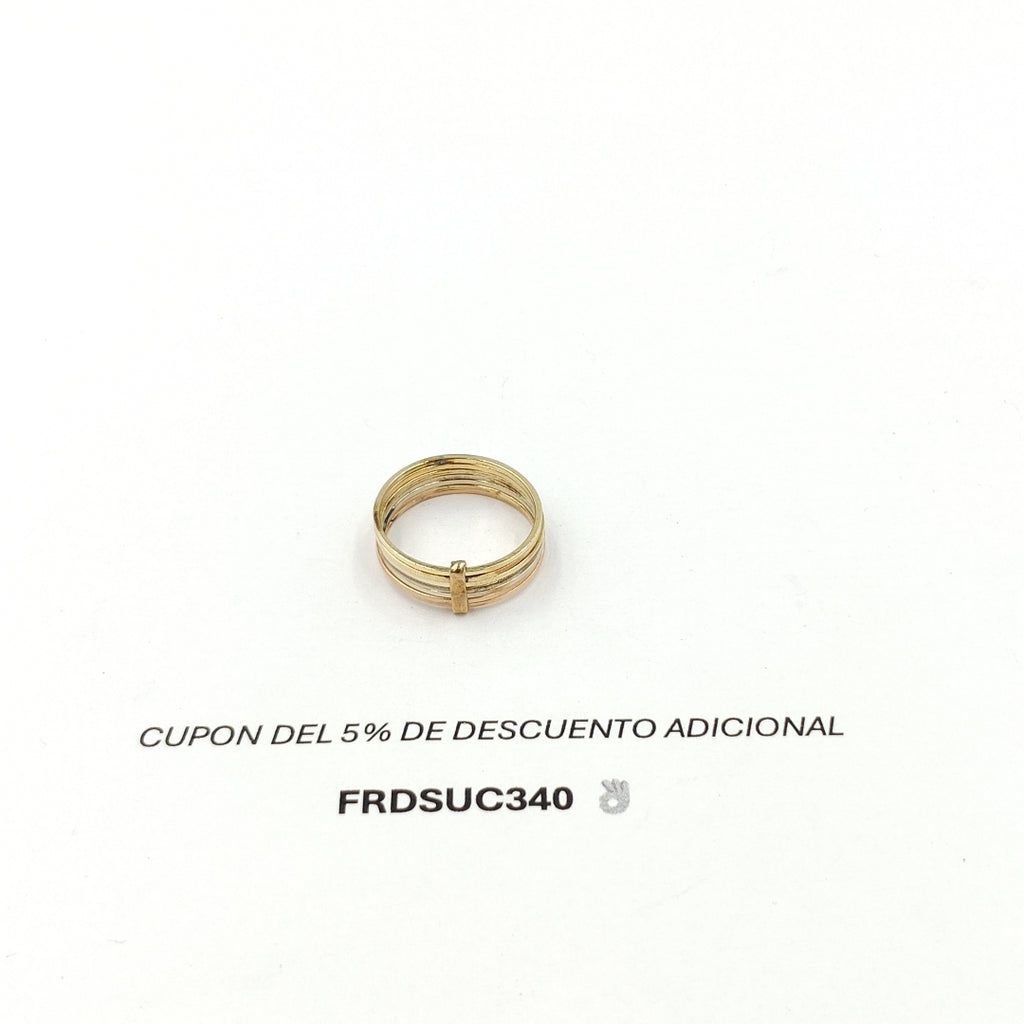 SEMANARIO DE ARGOLLAS ORO,ORO COMBINADO 14 K 3,20 GRMS (SEMINUEVO)