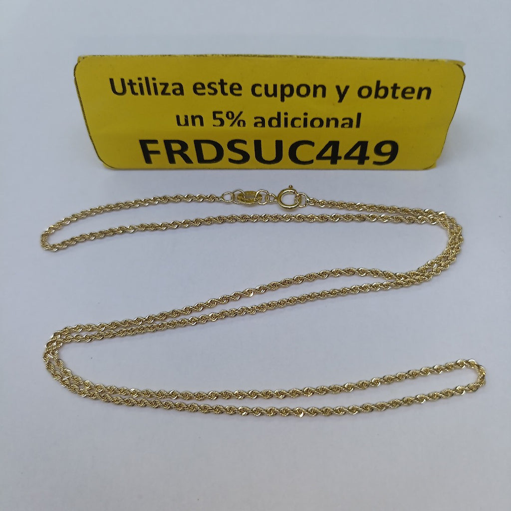 CADENA TORZAL 10K 55 CM 4.7 GR (NUEVO)
