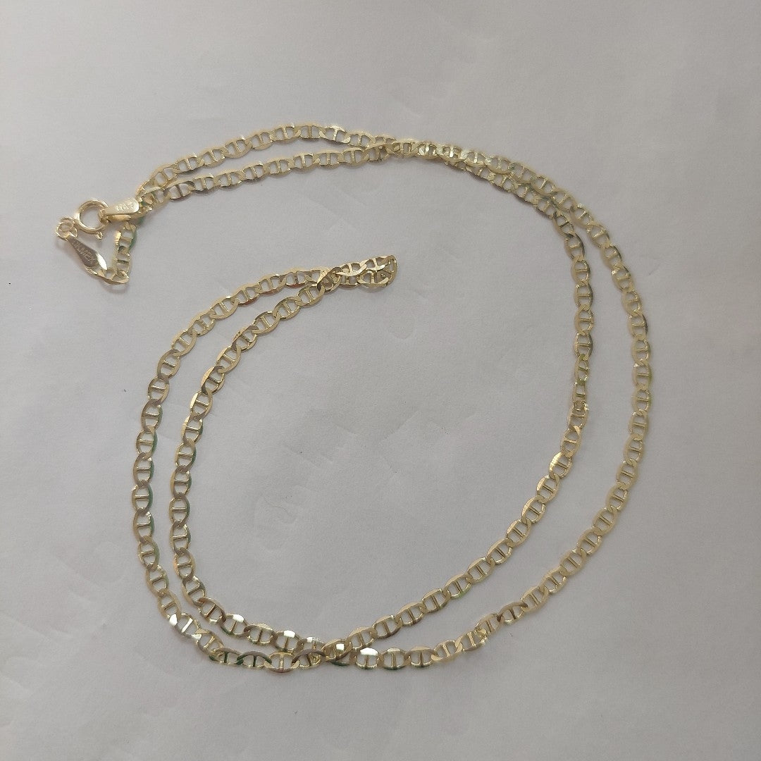 CADENAS TEJIDO GUCHI ORO 10K 55 CM 4.1 GR (NUEVO)