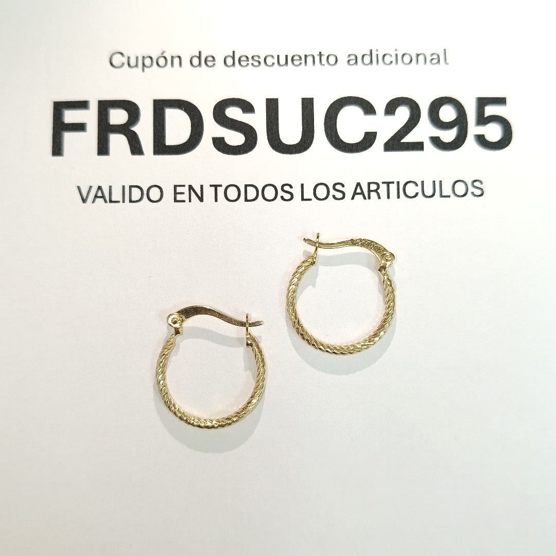 ARETES ARRACADAS 14K 1.1 GR (NUEVO)