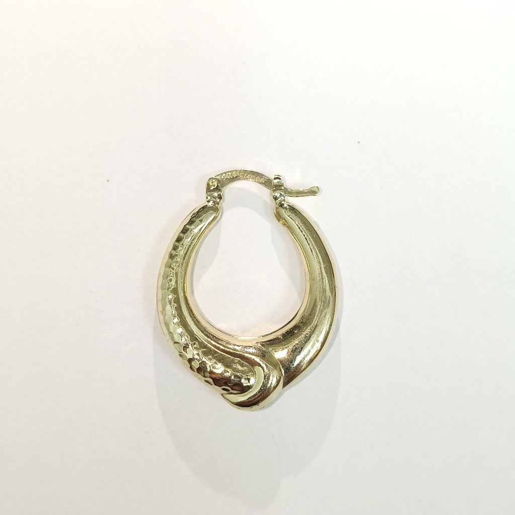ARETES ARRACADAS ENTRELAZADAS 14K 2.5 GR (NUEVO)