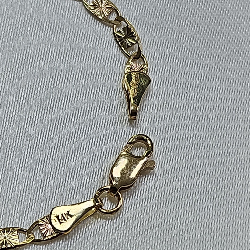 PULSERA GUCHI 14K 18 CM 3 GR (NUEVO)