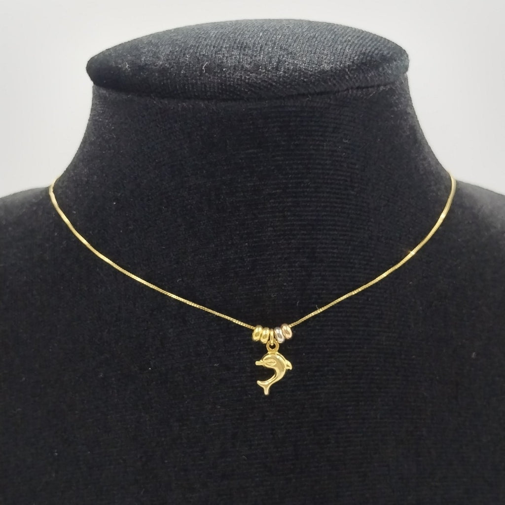 GARGANTILLA ORO COMBINADO 14 K 1.4 GRMS (SEMINUEVO)