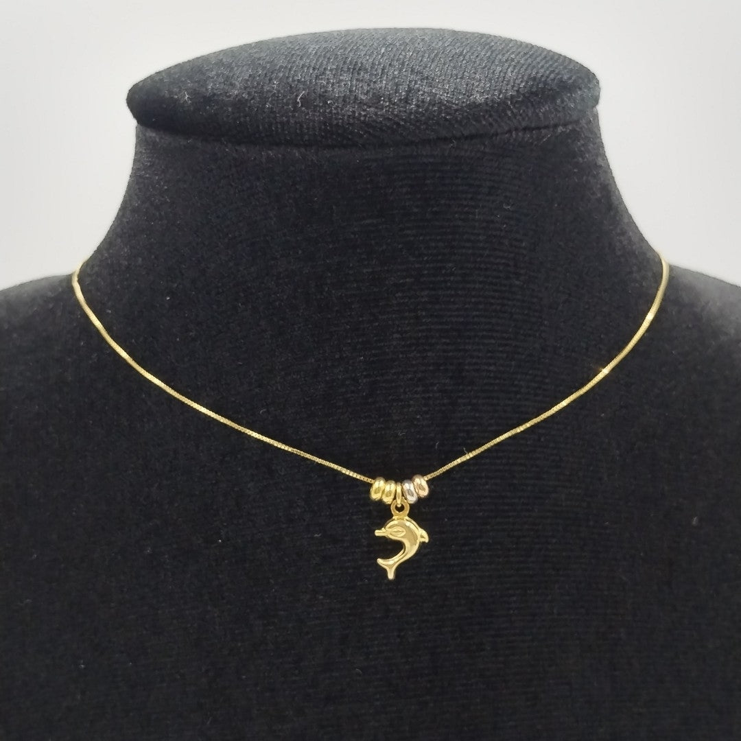 GARGANTILLA ORO COMBINADO 14 K 1.4 GRMS (SEMINUEVO)