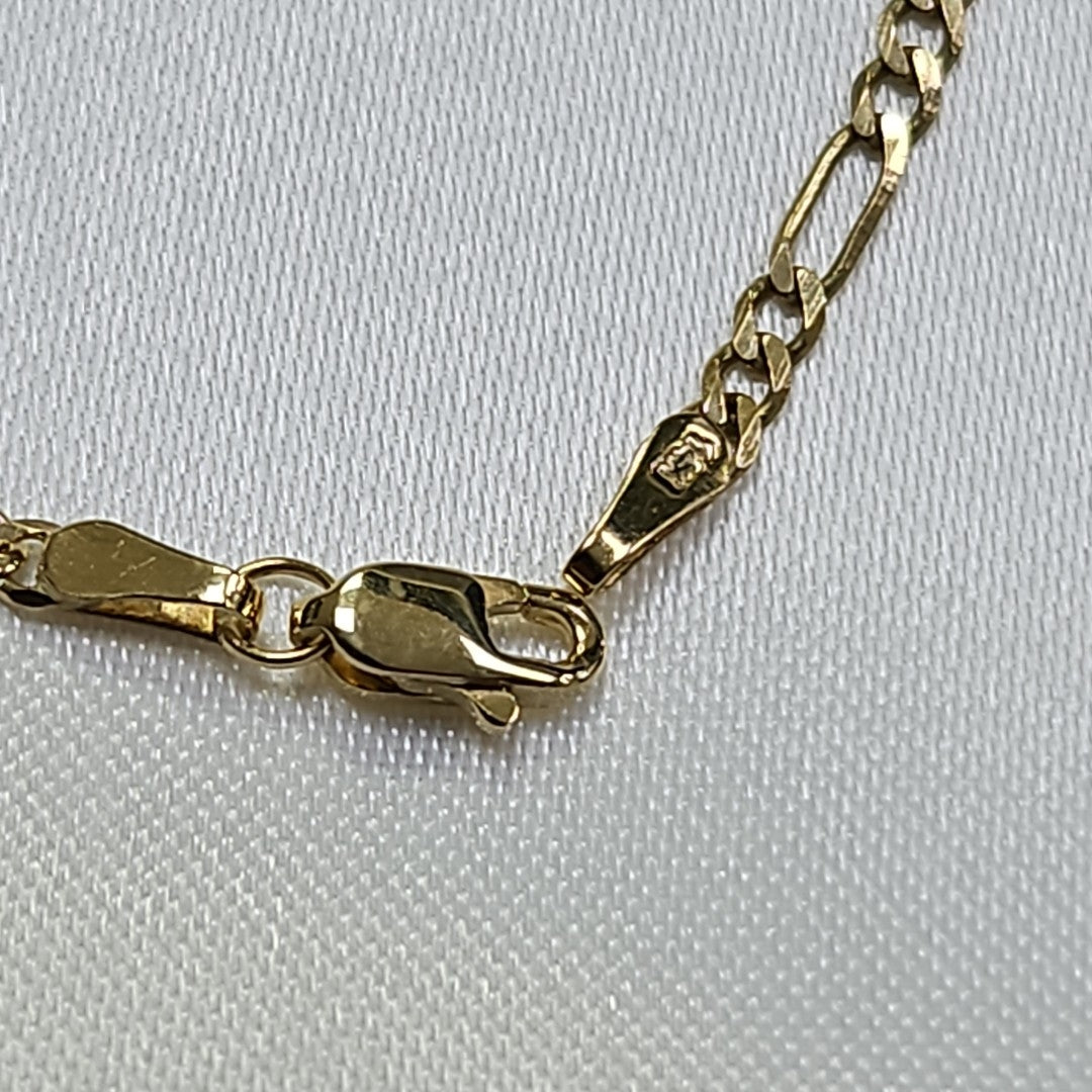PULSERA TEJIDO 3X1 14K 18 CM 2 GR (NUEVO)