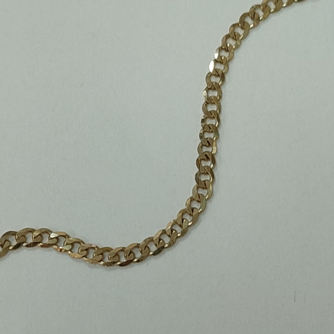 CADENA BARBADA 14K 55 CM 6 GR (NUEVO)