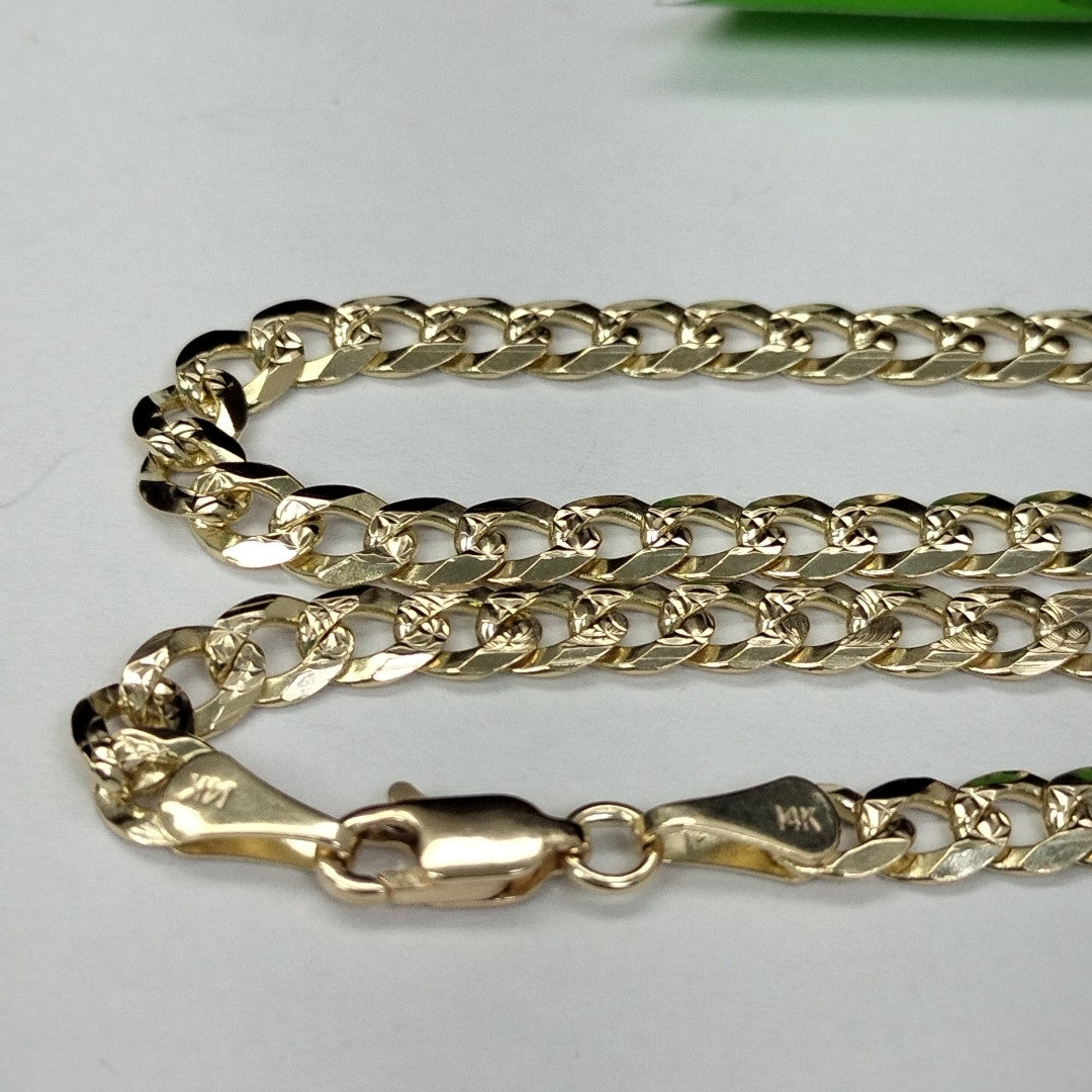 CADENA BARBADA 14K 60 CM 21.3 GR (NUEVO)
