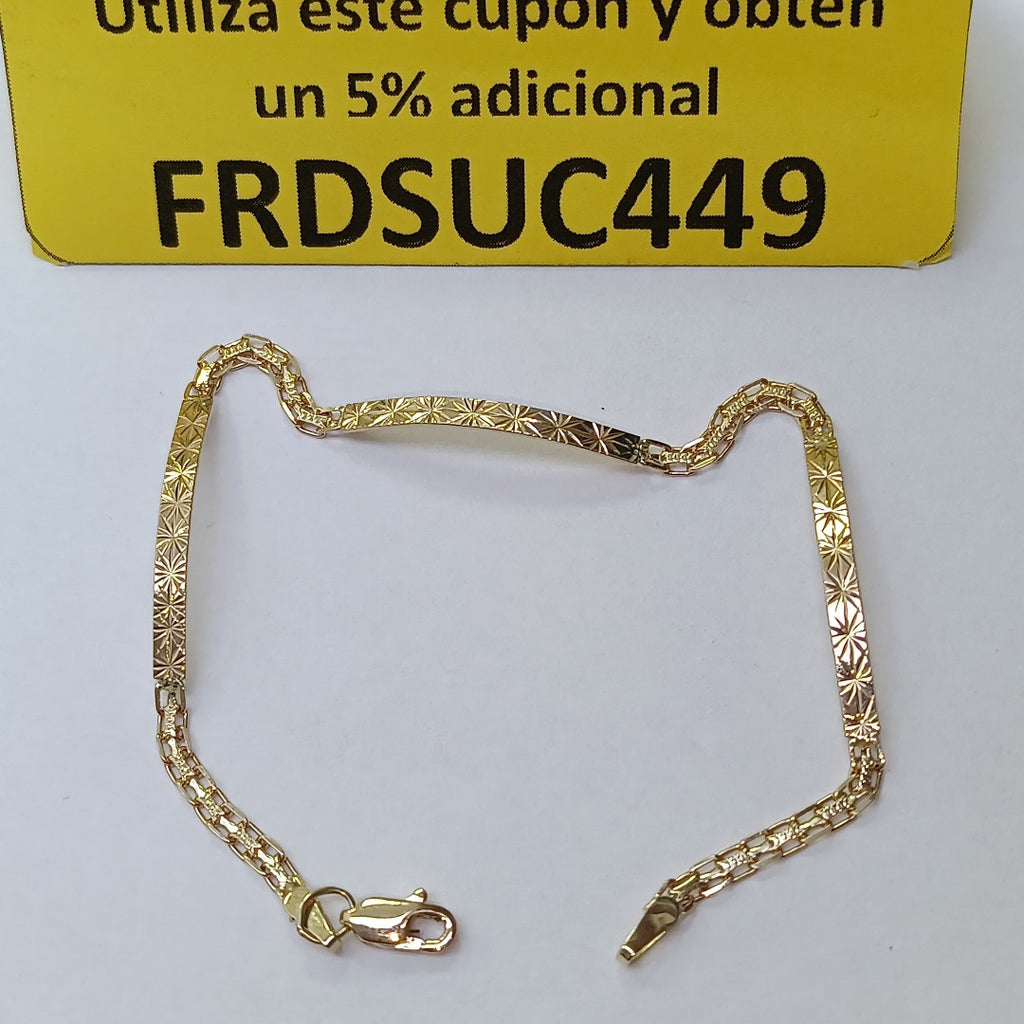 PULSERA ESPECIAL 10K 18 CM 2.5 GR (NUEVO)