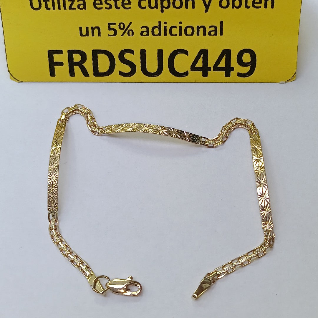 PULSERA ESPECIAL 10K 18 CM 2.5 GR (NUEVO)