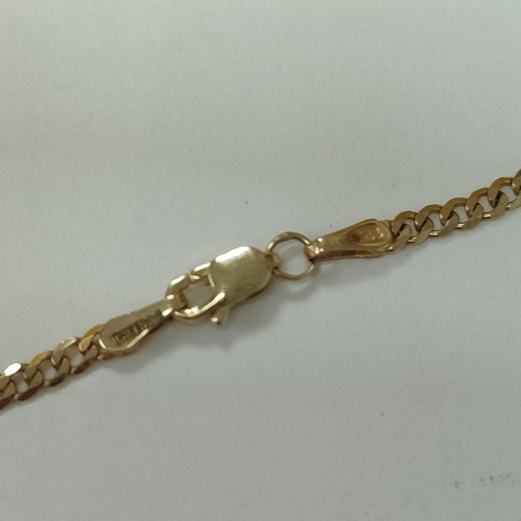 CADENA TEJIDO BARBADA 14K 55 CM 5.5 GR (NUEVO)