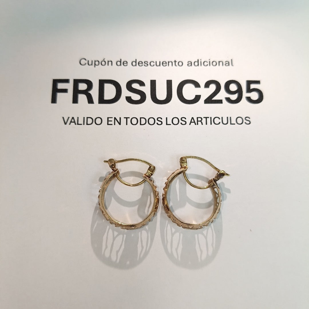 ARRACADAS PAR ORO 10 K 1.8 GRMS (SEMINUEVO)