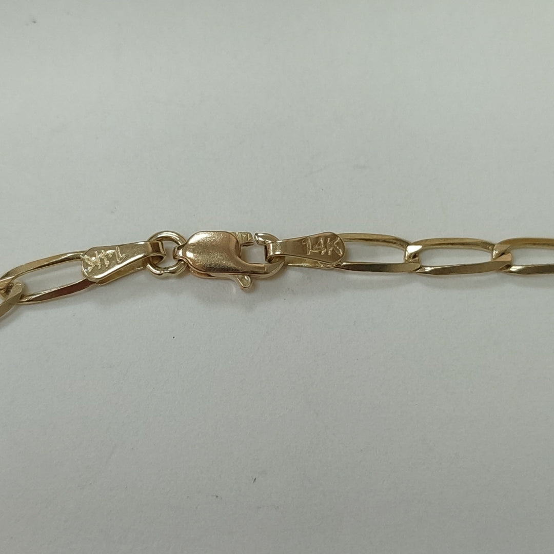 CADENA ESLABON 14K 55 CM 6.8 GR (NUEVO)