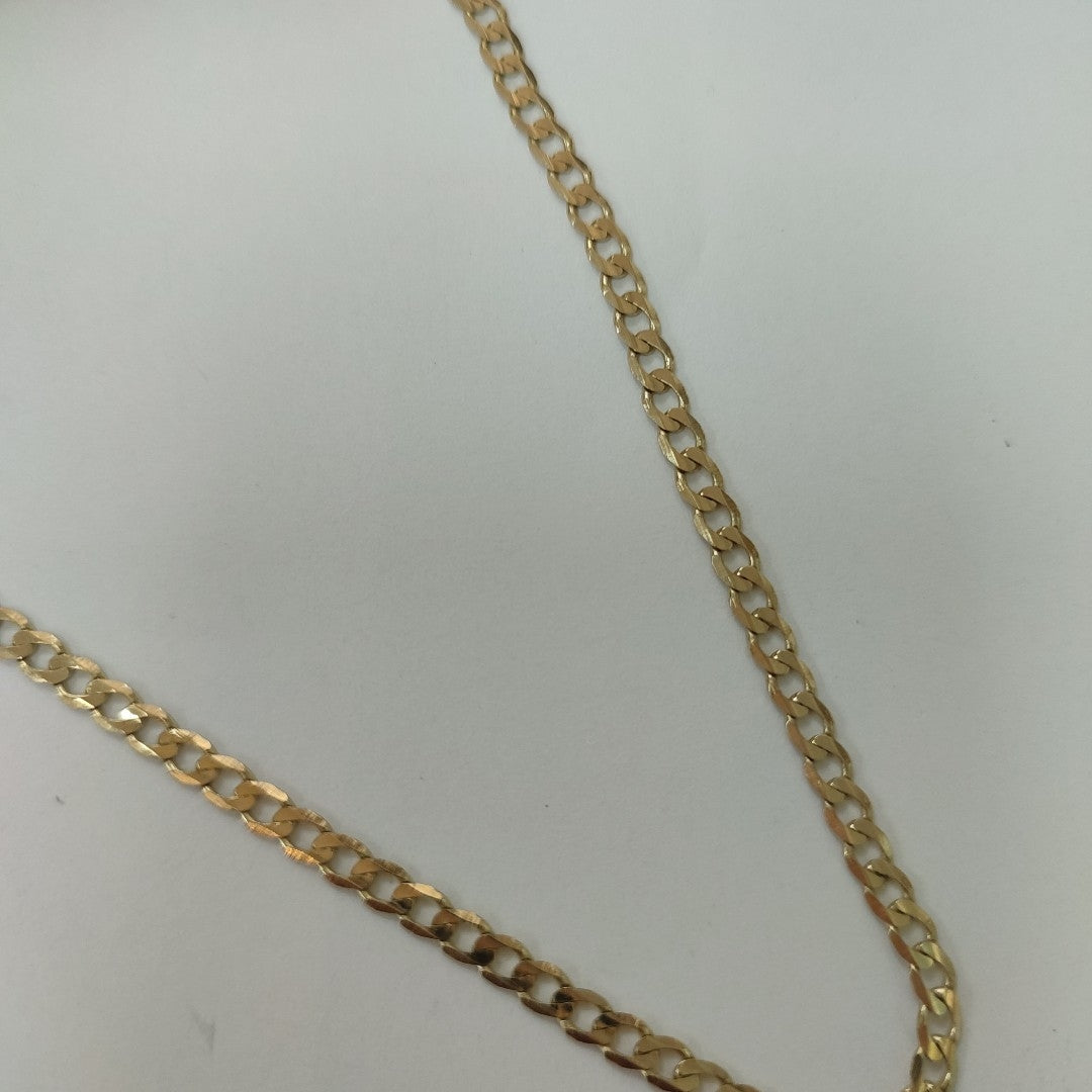 CADENA TEJIDO BARBADA 14K 60 CM 9 GR (NUEVO)