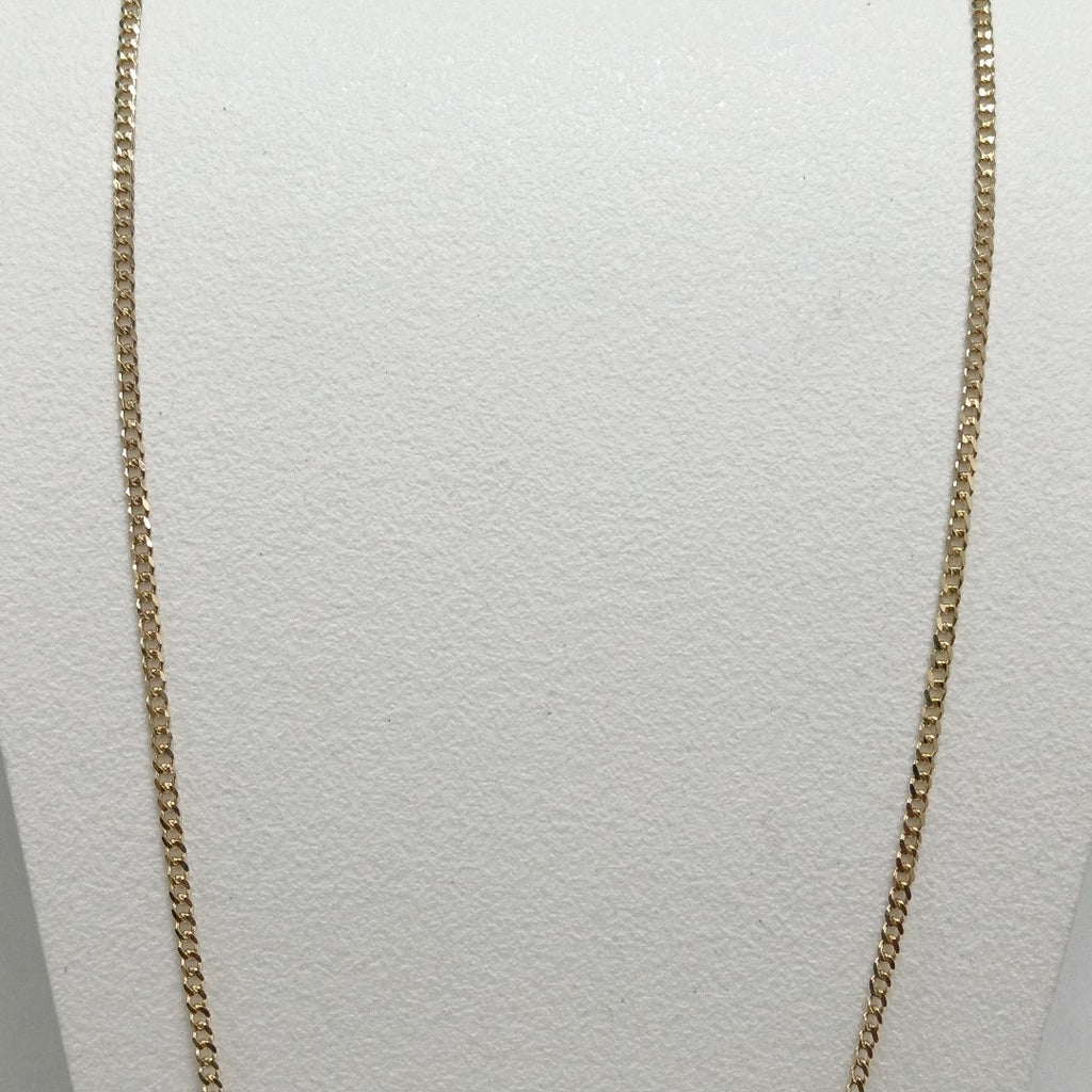 CADENAS TEJIDO BARBADA ORO 10K 55 CM 3.8 GR (NUEVO)