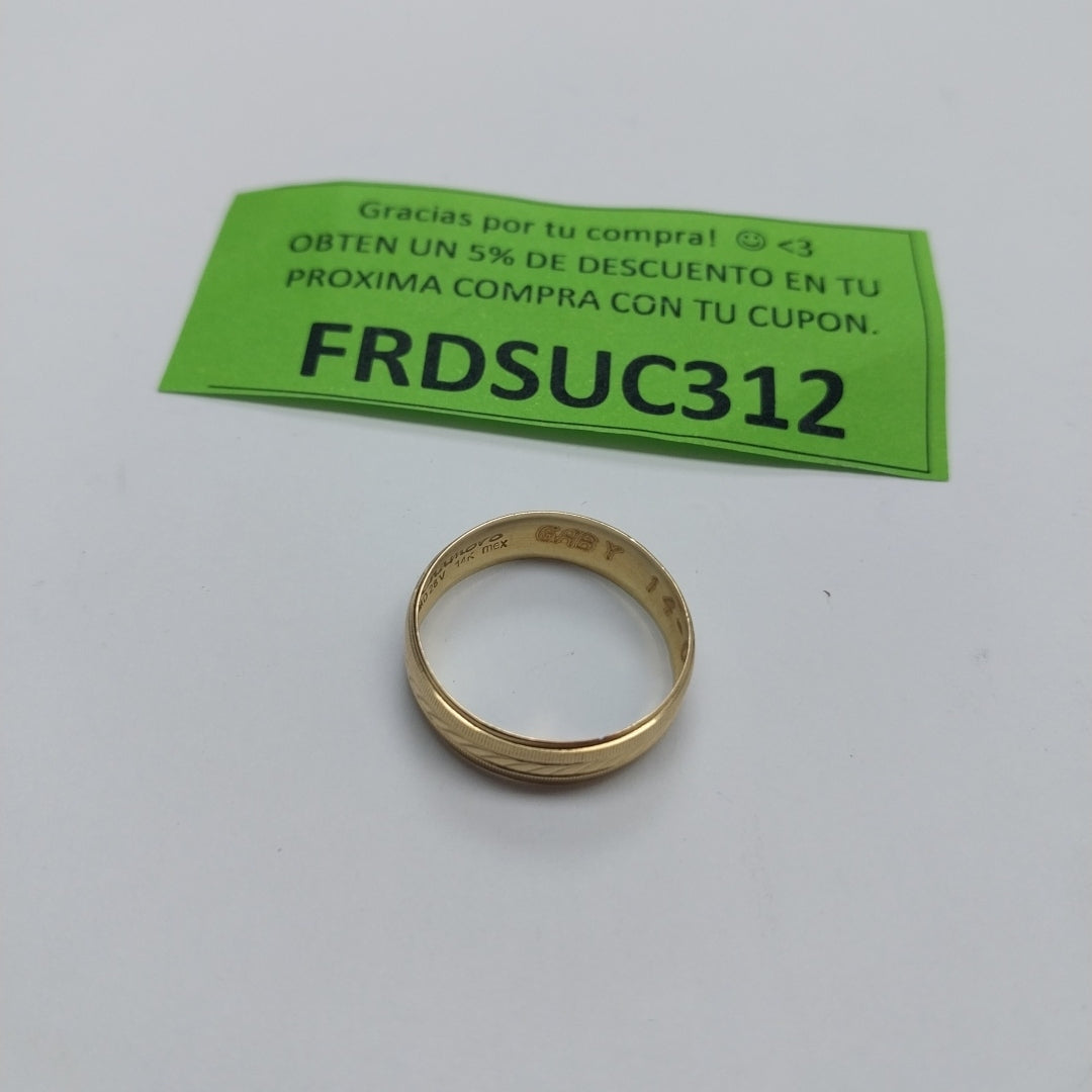 ARGOLLA ORO 14 K 1,80 GRMS (SEMINUEVO)