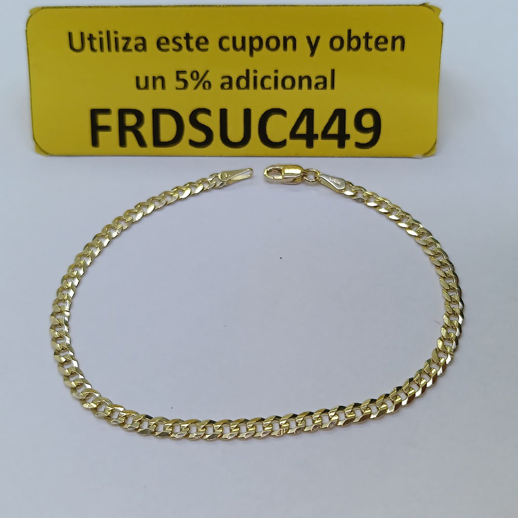 PULSERA BARBADA 14K 18 CM 3.2 GR (NUEVO)