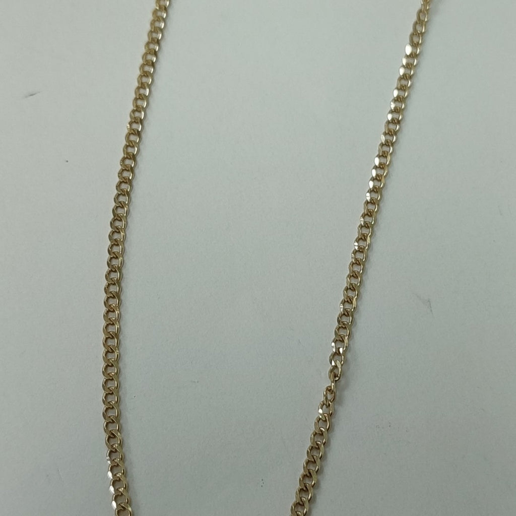 CADENAS TEJIDO BARBADA ORO 10K 55 CM 3.8 GR (NUEVO)
