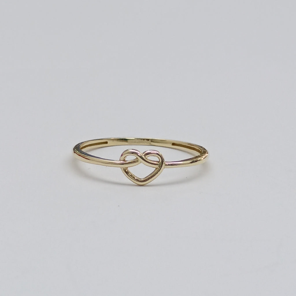 ANILLOS ANILLITO FIG CORAZON 10K TALLA 9 0.8 GR (NUEVO)