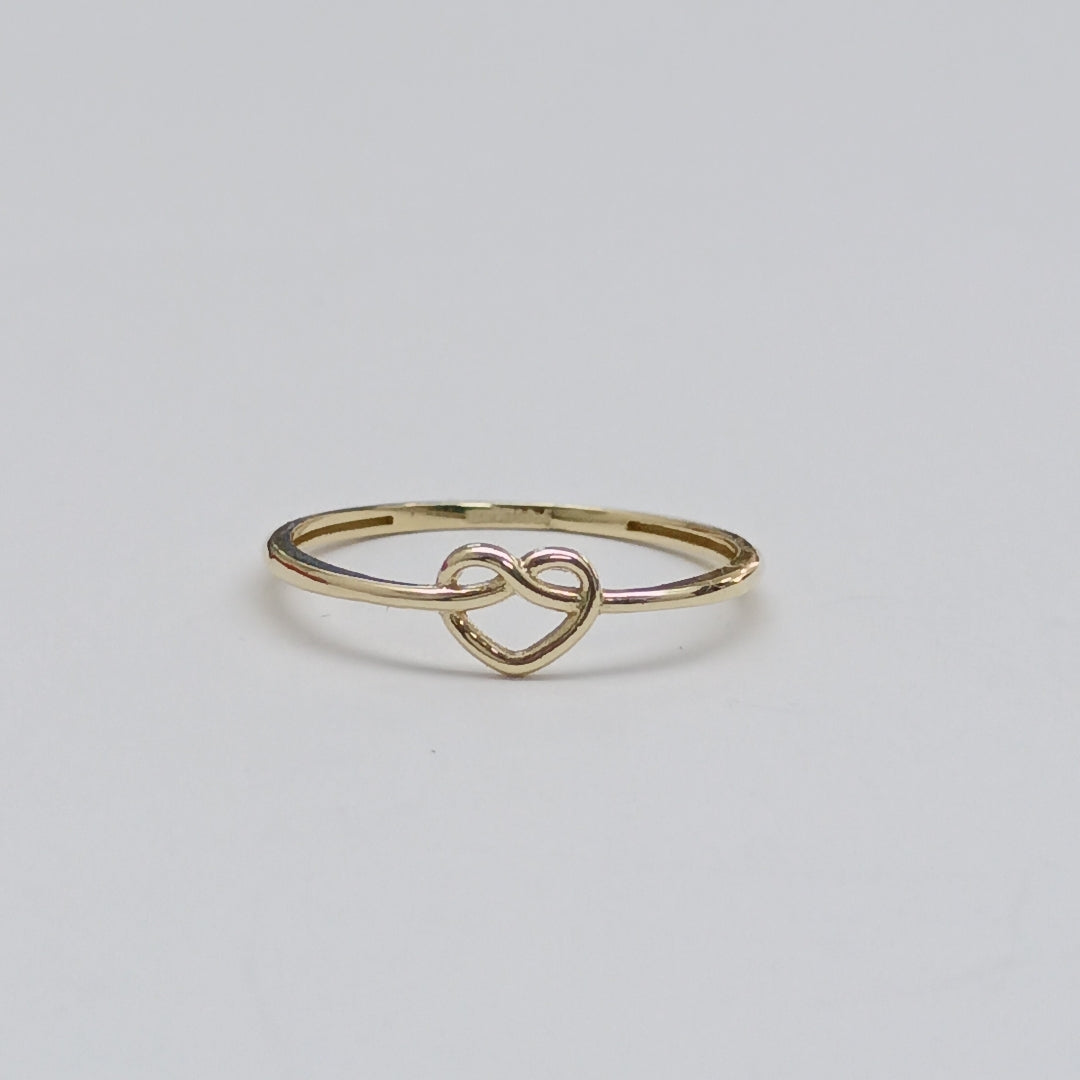 ANILLOS ANILLITO FIG CORAZON 10K TALLA 9 0.8 GR (NUEVO)