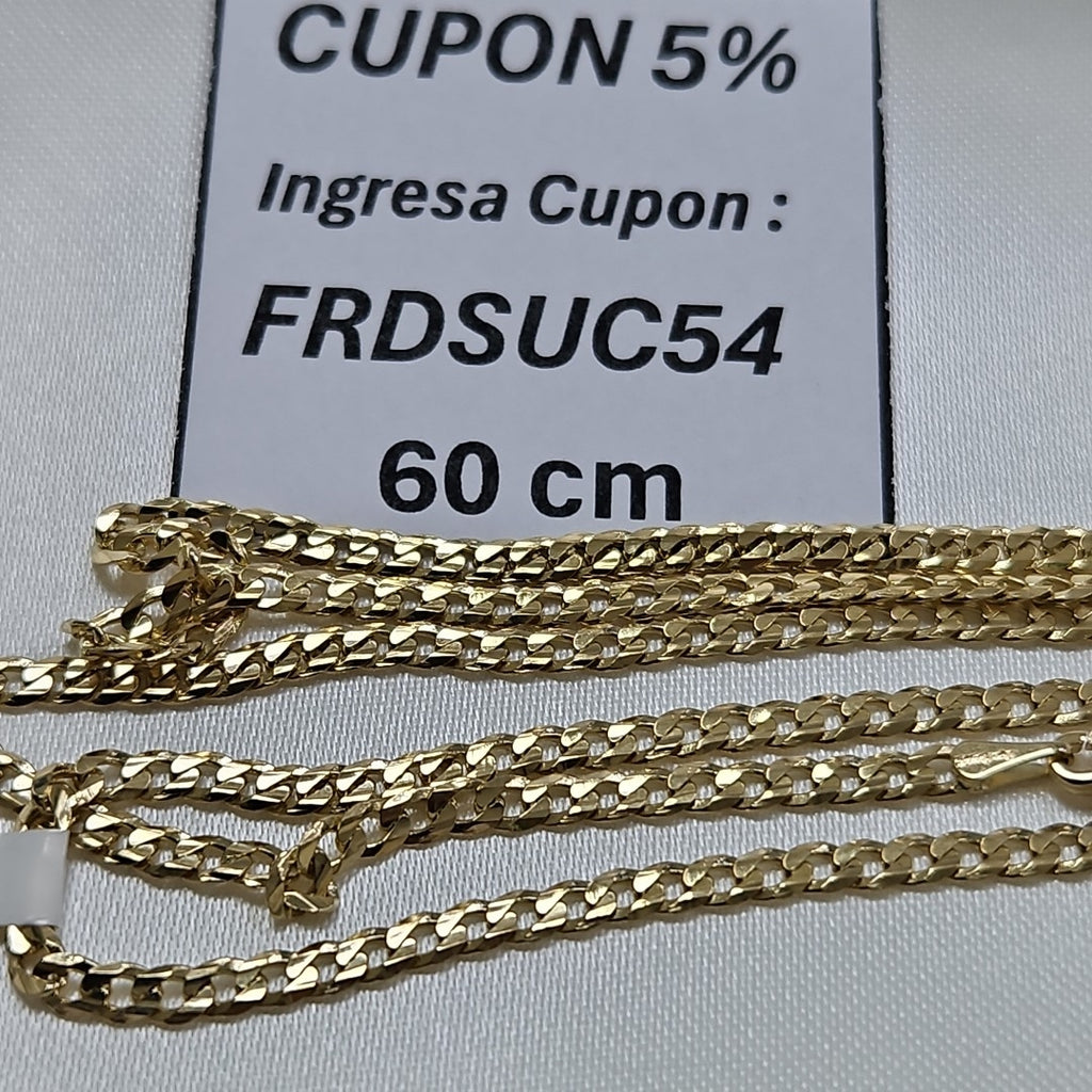 CADENA BARBADA 14K 60 CM 9.9 GR (NUEVO)