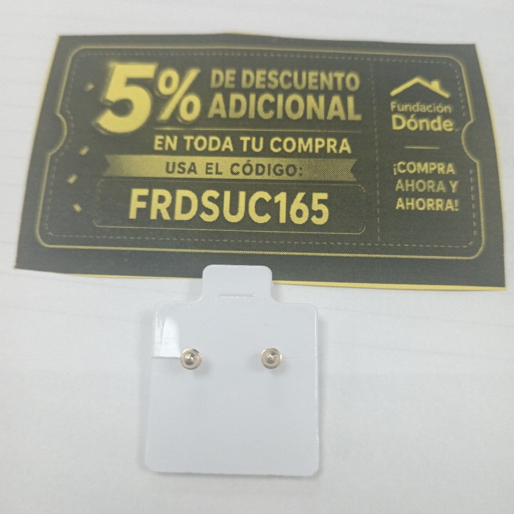 BROQUELES BROQUEL FIG COLIBRI ESMALTE AZUL 14K 0.2138 GR (NUEVO)