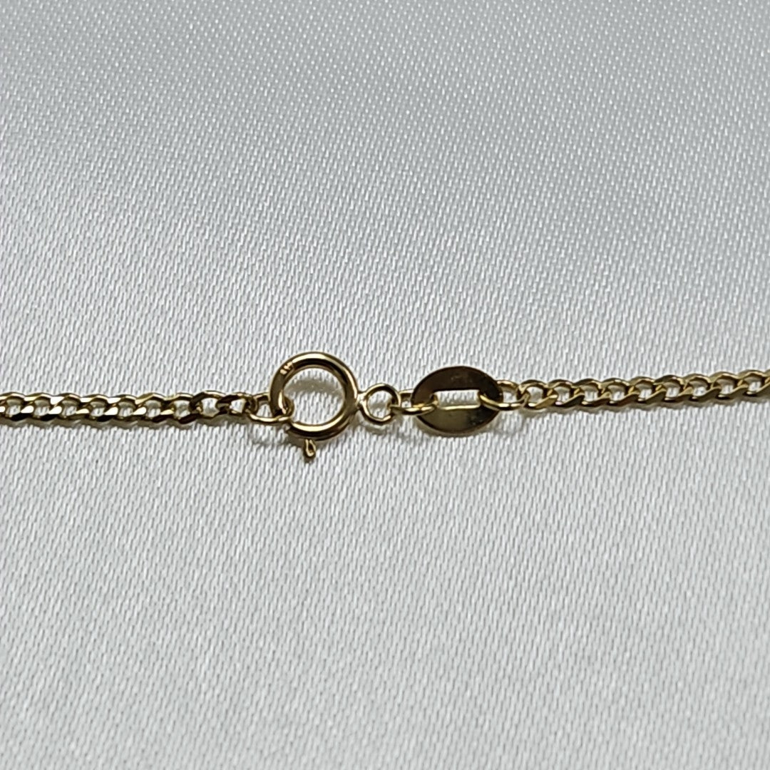 CADENAS TEJIDO BARBADA ORO 10K 55 CM 3.8 GR (NUEVO)