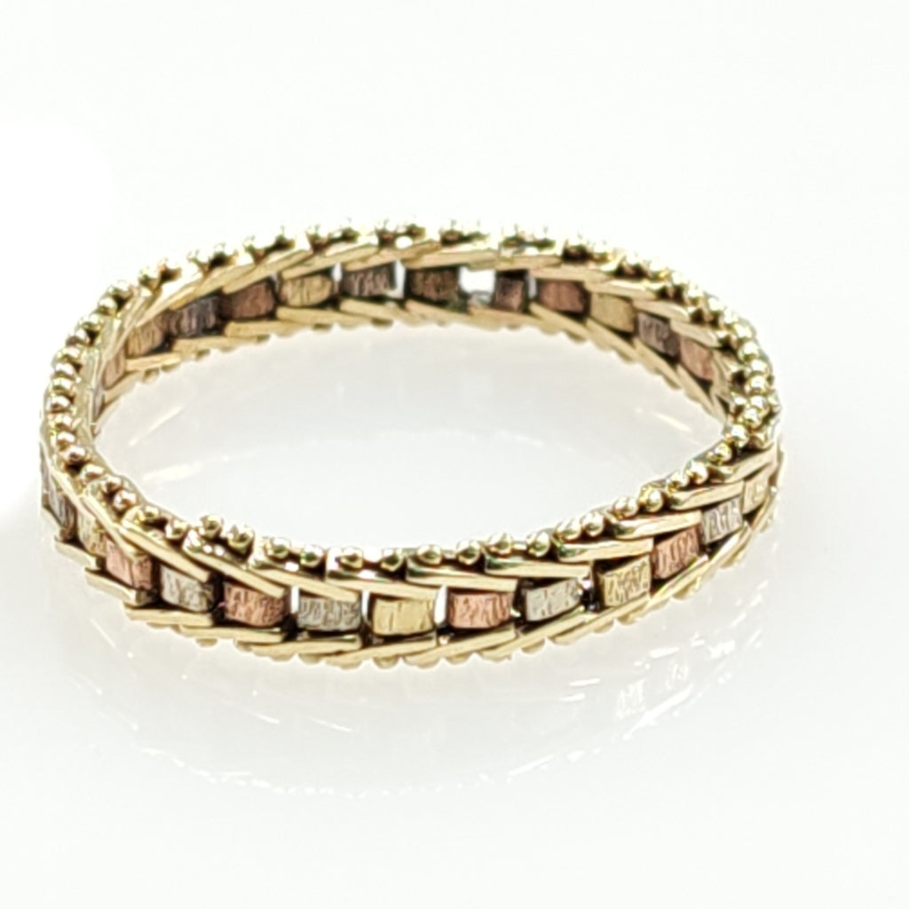 ANILLITO ORO COMBINADO 14 K 1.8 GRMS (SEMINUEVO)