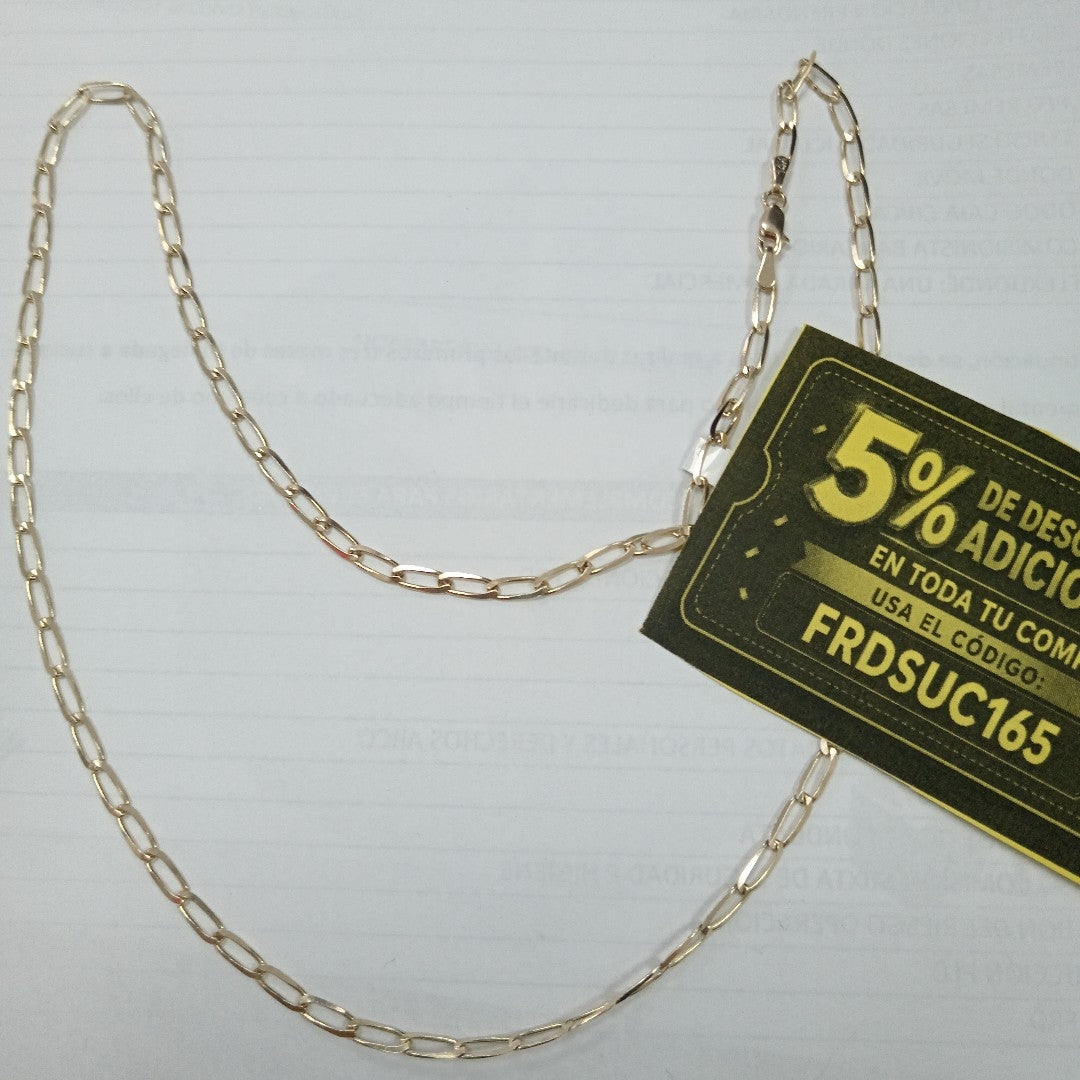 CADENA ESLABON 14K 55 CM 6.6 GR (NUEVO)