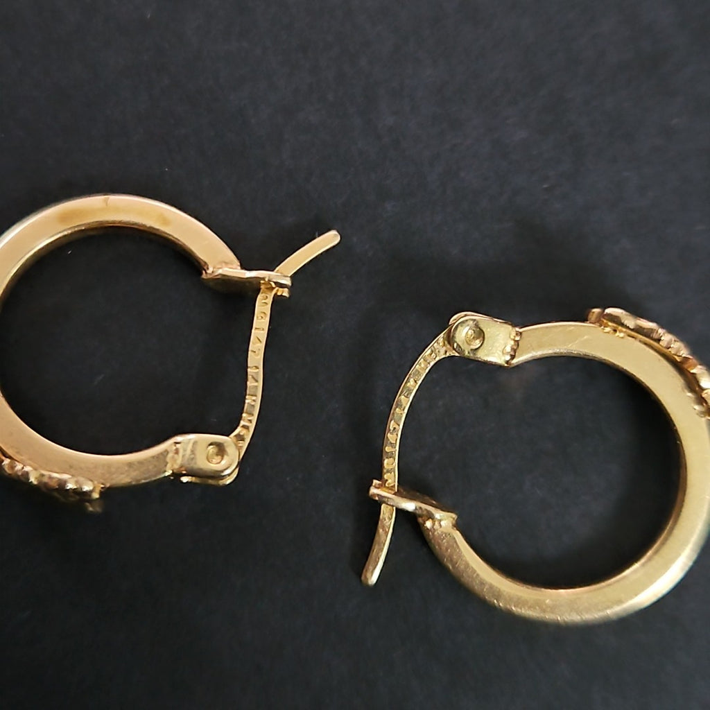 ARETES PAR ORO 14 K 2,00 GRMS (SEMINUEVO)