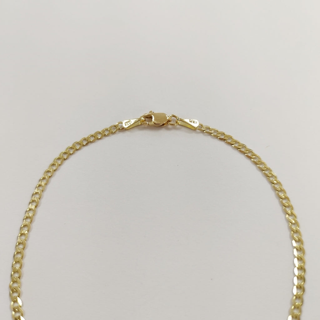 PULSERA BARBADA 14K 21 CM 2.2 GR (NUEVO)