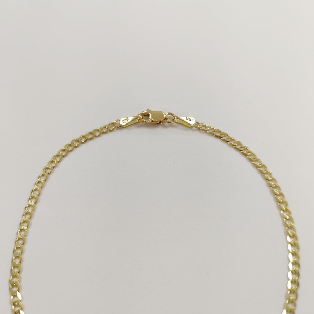 PULSERA BARBADA 14K 21 CM 2.2 GR (NUEVO)