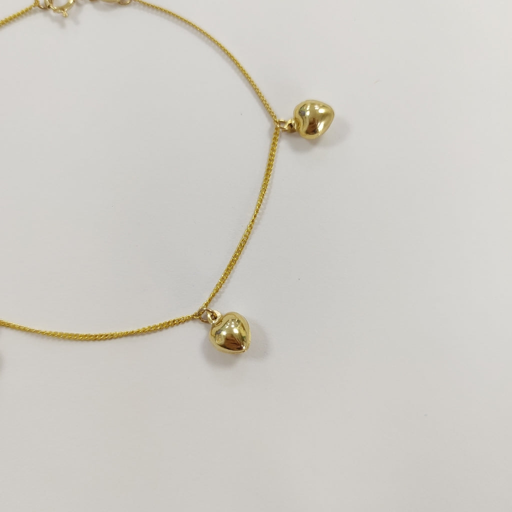 PULSERA ESPECIAL DIJES 10K 18 CM 1.7 GR (NUEVO)