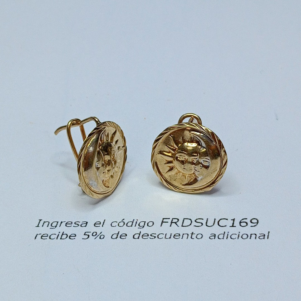 ARETES PAR ORO 10 K 1.7 GRMS (SEMINUEVO)