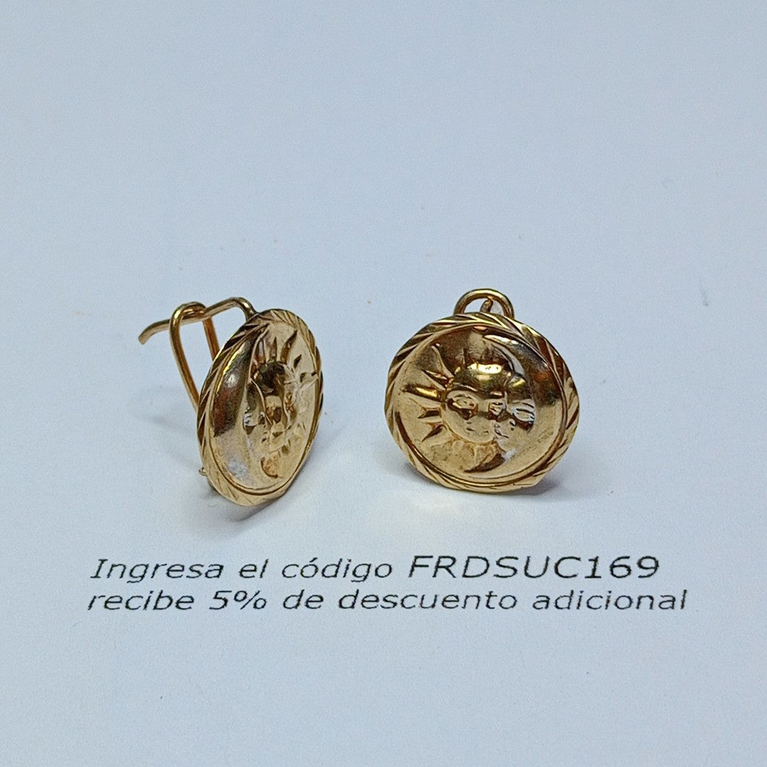 ARETES PAR ORO 10 K 1.7 GRMS (SEMINUEVO)