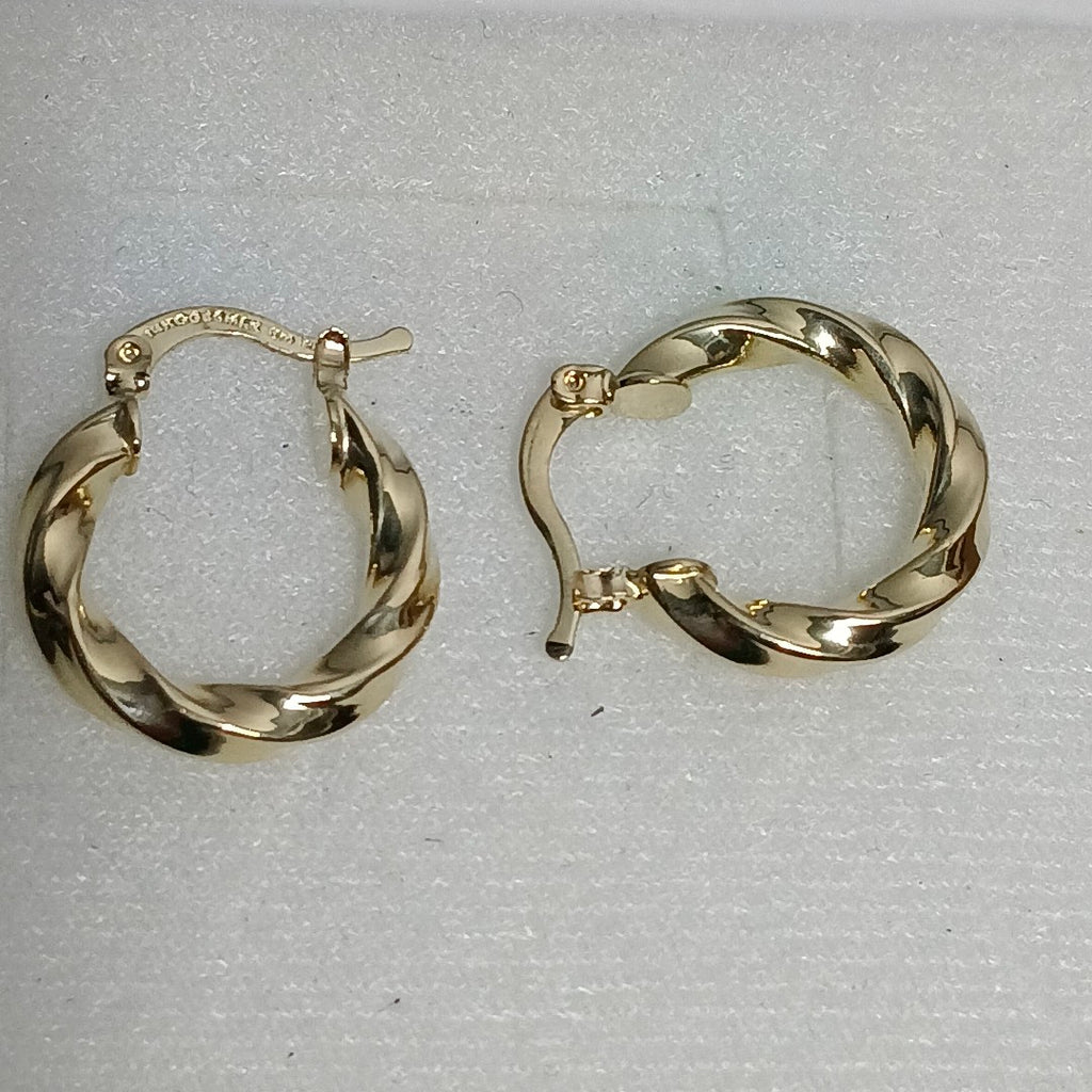 ARETES ARRACADA TORZAL 14K 1.8 GR (NUEVO)