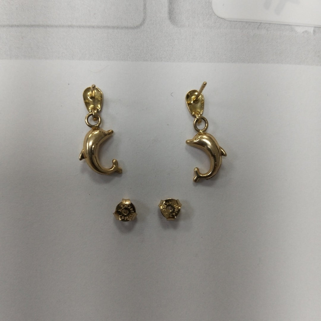 ARETES PAR ORO 14 K 1.9 GRMS (SEMINUEVO)