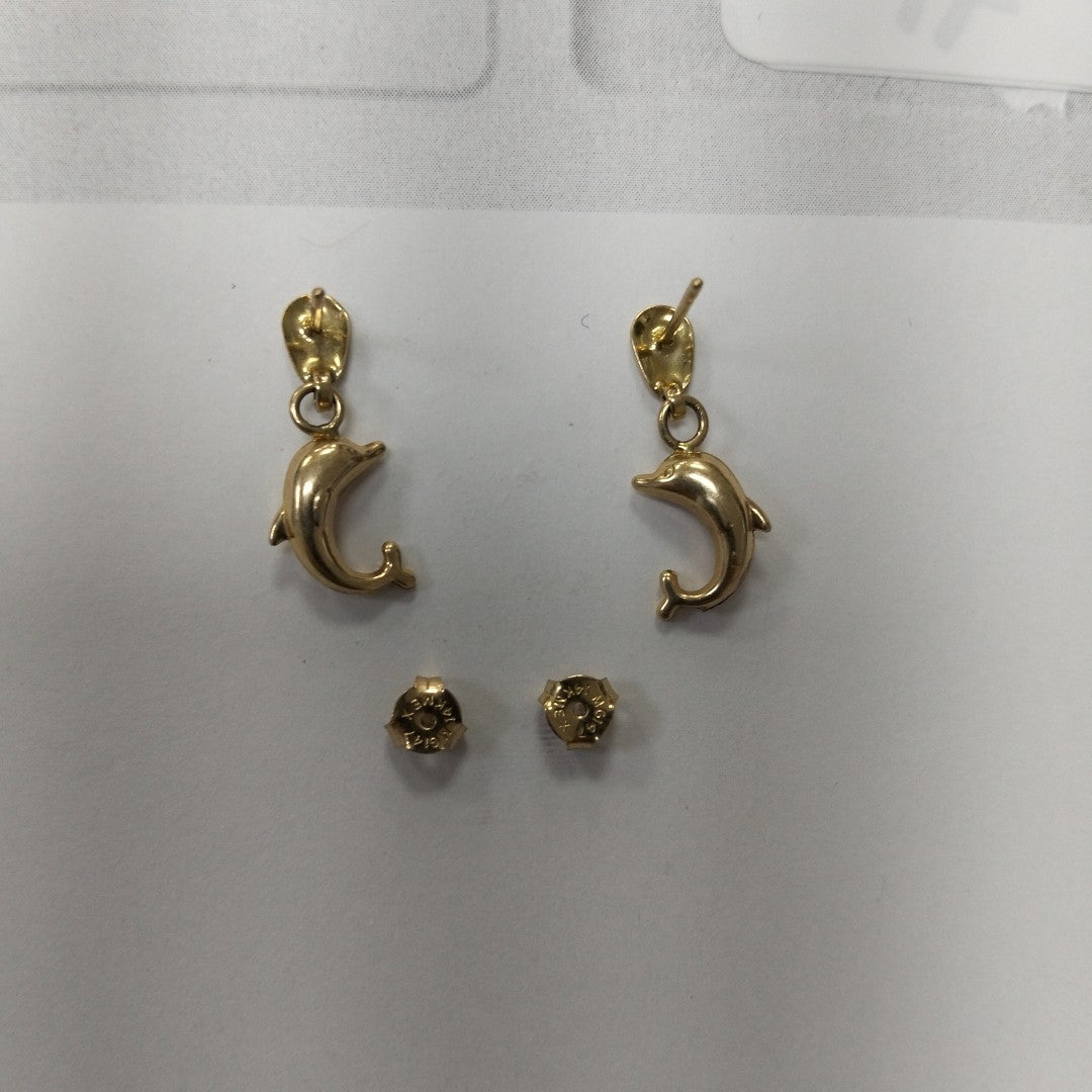 ARETES PAR ORO 14 K 1.9 GRMS (SEMINUEVO)